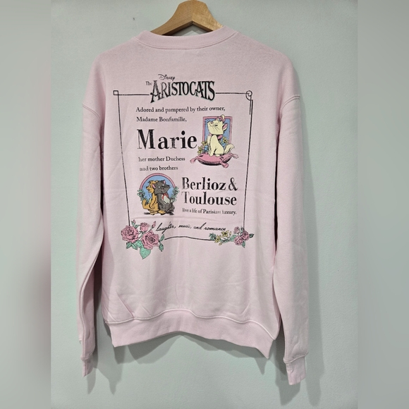 NWOT Disney The Aristocats pink sweatshirt soft - Picture 3 of 4